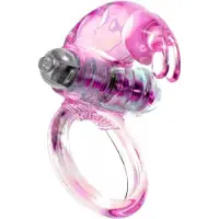 Power Escorts - Vibrerende Cockring Konijn - 7,5 cm - Roze