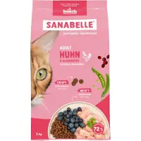 Sanabelle Adult met kip en bosbessen kattenvoer 2 x 2 kg
