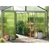 GFP 311 x 534 cm Tuinkas, Standaard Aluminium (natuur), Actieset - Pro 2