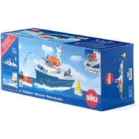 Siku 5401, Politieboot, kunststof, blauw/wit, waterkanon, licht en geluid, achterklep, incl. boei