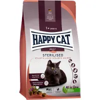 Happy Cat Adult Sterilised Atlantik Lachs (met zalm) kattenvoer 2 x 1,3 kg