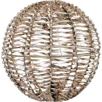 Intratuin Kersthanger Iris Bal Goud Met Verlichting D 30 H 30 Cm