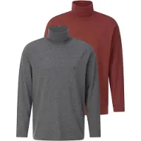 Babista Regular Fit Turtleneck shirt donkergrijs, Effen