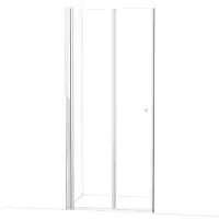Maxaro Zircon Comfort Douchedeur | 100 cm Chroom Helder glas Vouwdeur