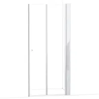 Maxaro Zircon Comfort Douchedeur | 100 cm Chroom Helder glas Vouwdeur