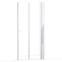 Maxaro Zircon Comfort Douchedeur | 105 cm Chroom Helder glas Vouwdeur