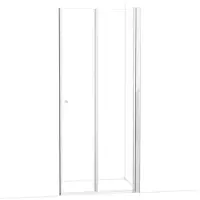 Maxaro Zircon Comfort Douchedeur | 100 cm Chroom Helder glas Vouwdeur
