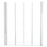 Maxaro Zircon Comfort Douchedeur | 205 cm Chroom Helder glas Vouwdeur