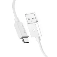 Spigen Essential USB-C naar USB-A kabel 200 cm wit