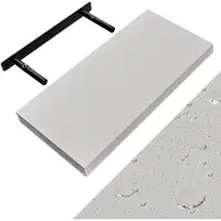 Casaria Wandplank Zwevend Mat Wit MDF 50x23x3,8cm