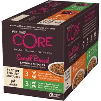 Wellness Core Small Breed Savoury Farmer Multi-Pack - Hondenvoer - Mix 6x85 g