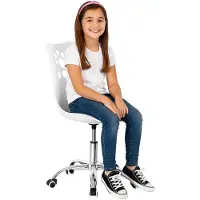 Springos Bureau stoel - - 2025 - Ergonomisch - Verstelbaar in hoogte - Kunstleer op wielen