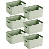 Sunware - Sigma home opbergbox 13L set van 6 - groen