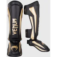 Venum Kickboks Scheenbeschermers Elite Zwart Goud - L