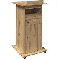 vidaXL Podium, Artisan-Eik, houtvezel, 55 x 55 x 107 cm