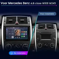 Junsun Autoradio - Geschikt voor Benz A/B Klasse Sprinter Viano VW Crafter, - Android 15 - 2GB+64GB - Draadloos Carplay & Android Auto - GPS Navi & SWC & Bluetooth & Wifi & DSP