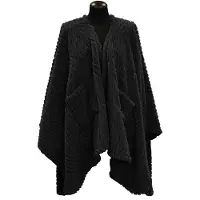 Unique living - Omslagplaid Clio 148x160cm - Black