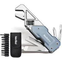 Nextool Light Wrench W1 NE20270 Gray Blue Aluminum, multifunctionele moersleutel met bit-kit