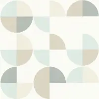 Profhome Grafisch behang 367701-GU vliesbehang licht gestructureerd met grafisch patroon mat blauw grijs beige 5,33 m2