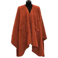 Unique living - Omslagplaid Clio 148x160cm - Orange Flame