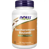 Now Saccharomyces Boulardii | 60 Capsules | Giststam met inuline en guar gum | Probiotica supplement (120 Capsules)
