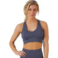 Norfolk Sport BH - Goede Support - Naadloze Soft Touch Stof - Vochtafvoerend - Sneldrogend - Uitneembare Pads - Zonder Beugel - Grijs - Large / 85C - Erica Sportbeha