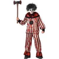 Atosa Clown Halloween Men Costume Rood XS-S Kinderen