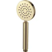 Regn Handdouche Rond - Geborsteld Goud PVD - Messing - Kranen, Douchekranen, Handdouches - 8720254161365 - Kranen, Douchekranen, Handdouches