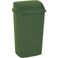 V-Part Kunststof afvalbak met swing deksel 50 liter groen