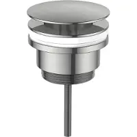 Regn Vaste Wastafelafvoerplug - Geborsteld Nikkel PVD - Messing - 8720297691645 - Wastafels, Afvoerpluggen