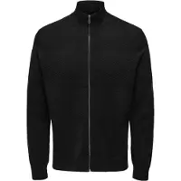 Only & Sons Gebreid vest 'ONSMALIK' zwart