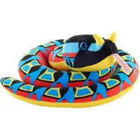 Wild republic Pluche adder knuffel slang - meerkleurig - 91 cm - reptielen knuffeldieren