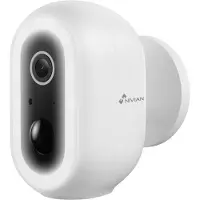 Nivian 04-BAT - 3MP wifi beveiligingscamera op accu - Full color nachtzicht - IP65 buitengebruik - Smart home compatible
