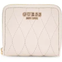 GUESS Portemonnee 'VALLA SLG SMALL ZIP AROUND' crème