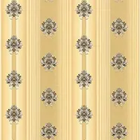 Profhome Barok behang 330841-GU vliesbehang licht gestructureerd in barok stijl mat goud zwart 5,33 m2