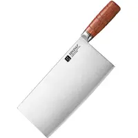 Xinzuo Chinese Cleaver (groot) van - Extreem scherp - Composietstaal (3-laags) met harde kern (59 HRC) - Lemmet van 23 cm - X07 Fu Series