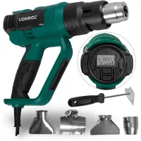 Vonroc PRO Heteluchtpistool 2000W | Met LCD display en 60 warmtestanden (50°C - 650°C)