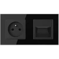 Livolo Wandverlichting | Wandcontactdoos | France | zwart | .nl