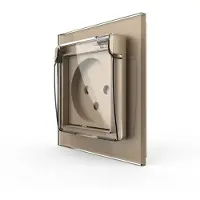 Livolo Wandcontactdoos | Goud | Zonder randaarde | IP44 | Bekijk hier
