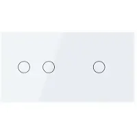 Livolo | Wit | 2+1 | Aan/Uit | 12 of 24V DC | Schakelaar - Bekijk