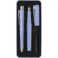 Faber-Castell giftbox Poly Pen - met balpen en vulpen - Pale Iris - FC-241051