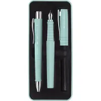 Faber-Castell giftbox Poly Pen - met balpen en vulpen - caribic blue - FC-241053