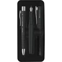 Faber-Castell giftbox Poly Pen - set met balpen en vulpen - zwart - FC-241050