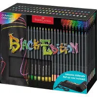 Faber-Castell kleurpotlood Black Edition - 72 stuks in roletui - zwart - FC-116418