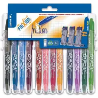 Pilot FriXion Rollerball pennenset - uitwisbaar - 12 kleuren - in luxe blister