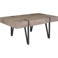 Beliani ADENA - Salontafel - Donkere houtkleur - MDF