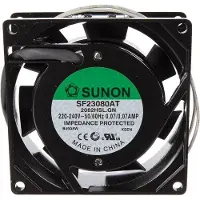 SUNON SF23080AT2082HSL - Ventilator 80 x 80 x 25mm - Glijlager - 220-240Vac (50-60Hz) - 29-35m³/u - 29-33dBA
