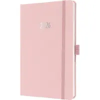 Sigel weekagenda Feel 2026 formaat A5 Soft Rose hardcover