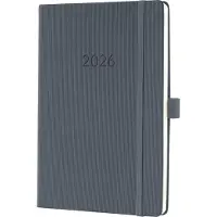 Sigel weekagenda 2026 Conceptum - formaat A5 - dark grey - hardcover - SI-C2666