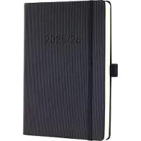 Sigel weekagenda Conceptum - formaat A5 - jaartal 2025/2026 - 18 maanden - zwart - hardcover - SI-C2601
